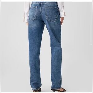 Gap women  Loose Mid Rise Jeans, Women’s, Stretch, Straight, size 32/32 blue